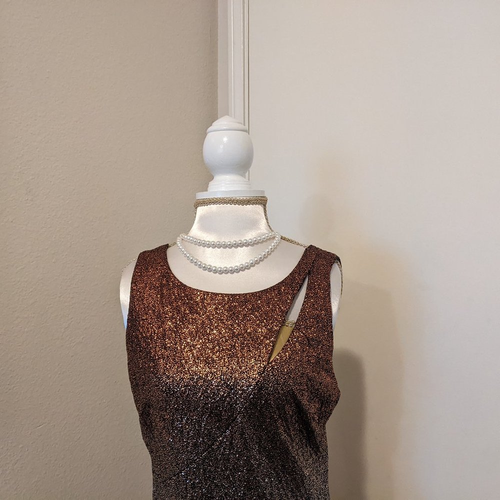 Guess copper & silver ombre dress -  size 6 - Picture 3 of 8